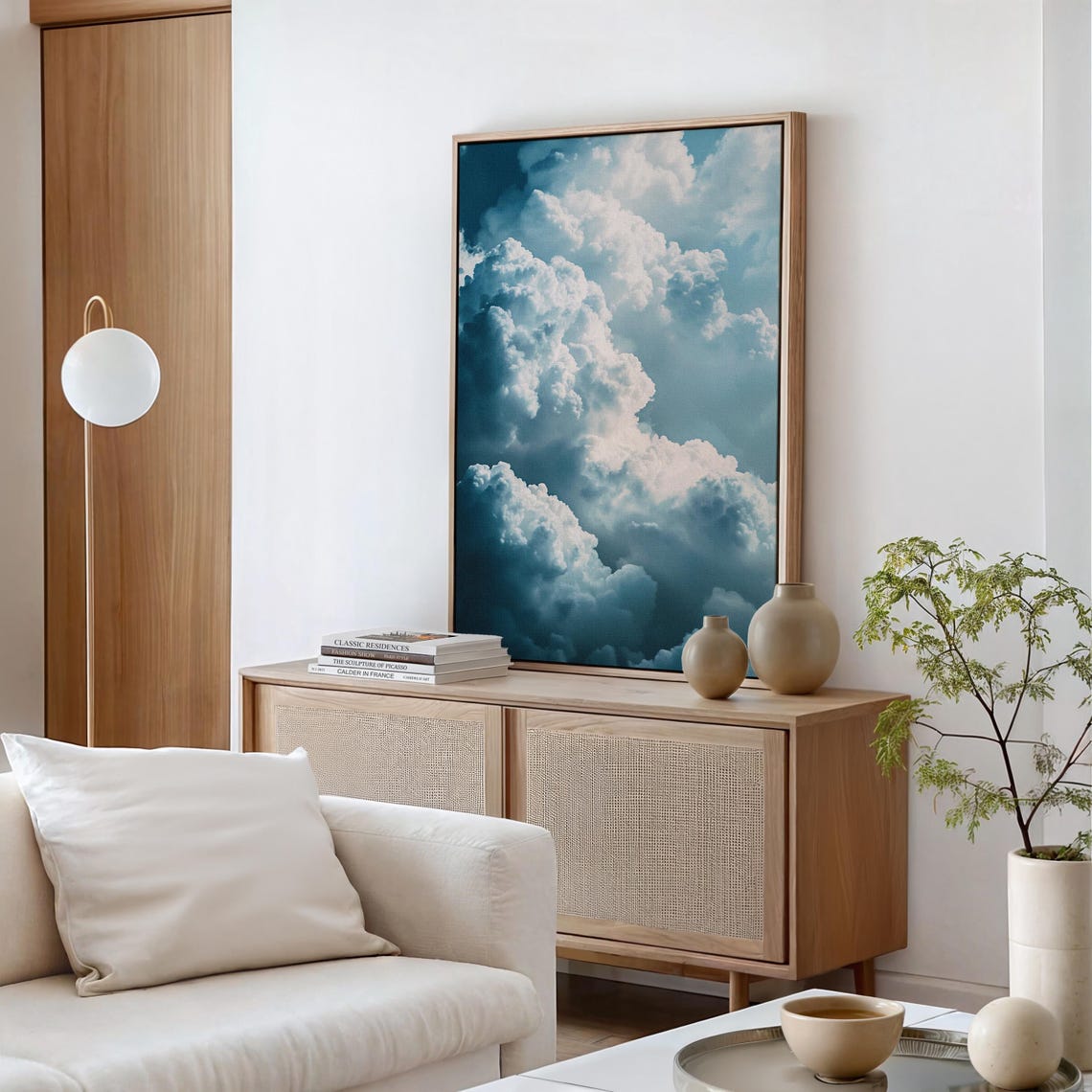 Billowing Cloudscape Print Dreamy Sky Wall Art Atmospheric Nature Photography Ethereal Cloud Formation Serene Blue Decor - Image 3