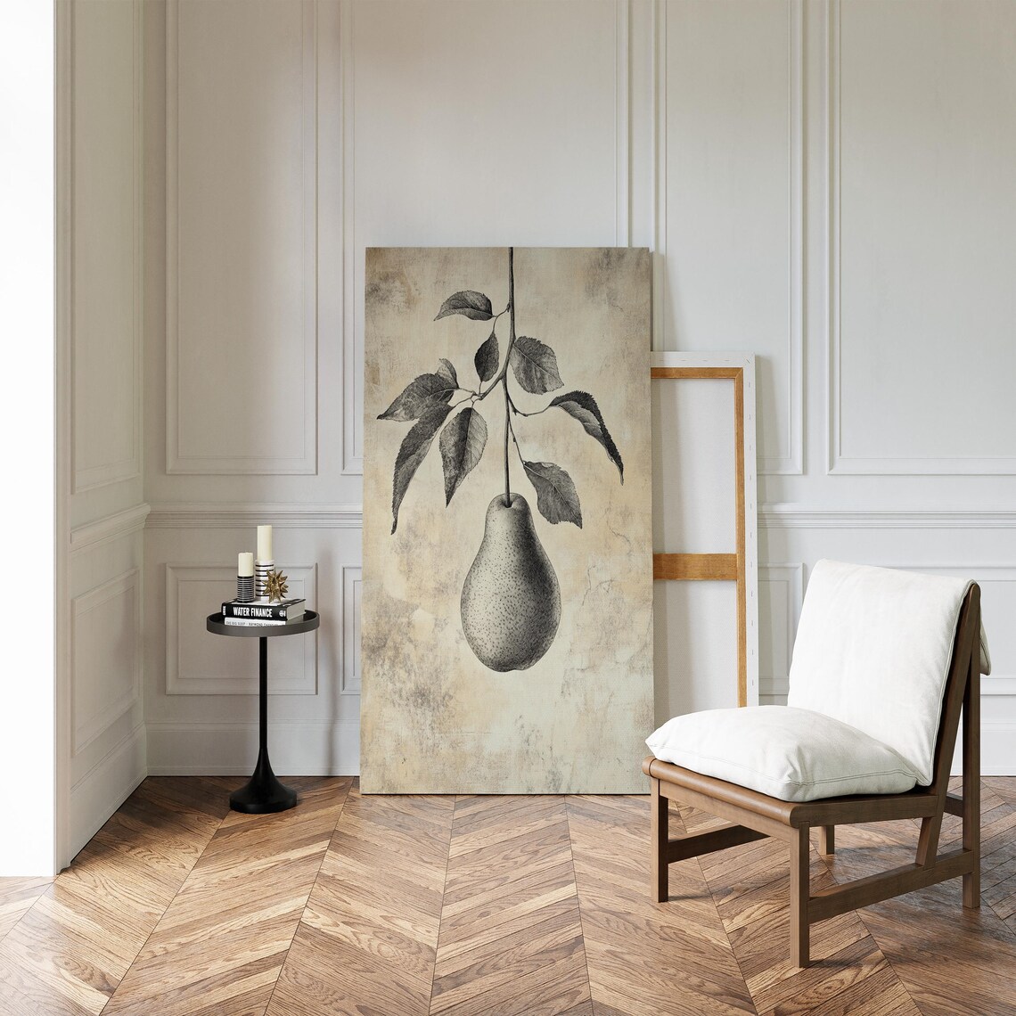 Vintage Pear Illustration, Rustic Botanical Fruit Art Print - Image 3