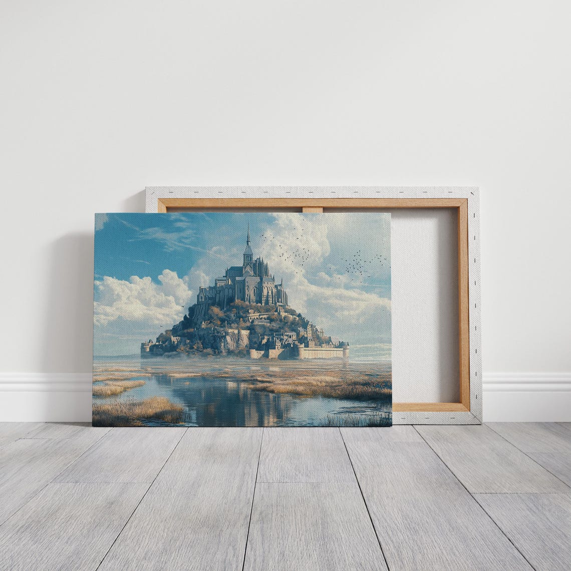 Mont Saint Michel France Abbey Tidal Island Historic Landscape Poster - Image 3