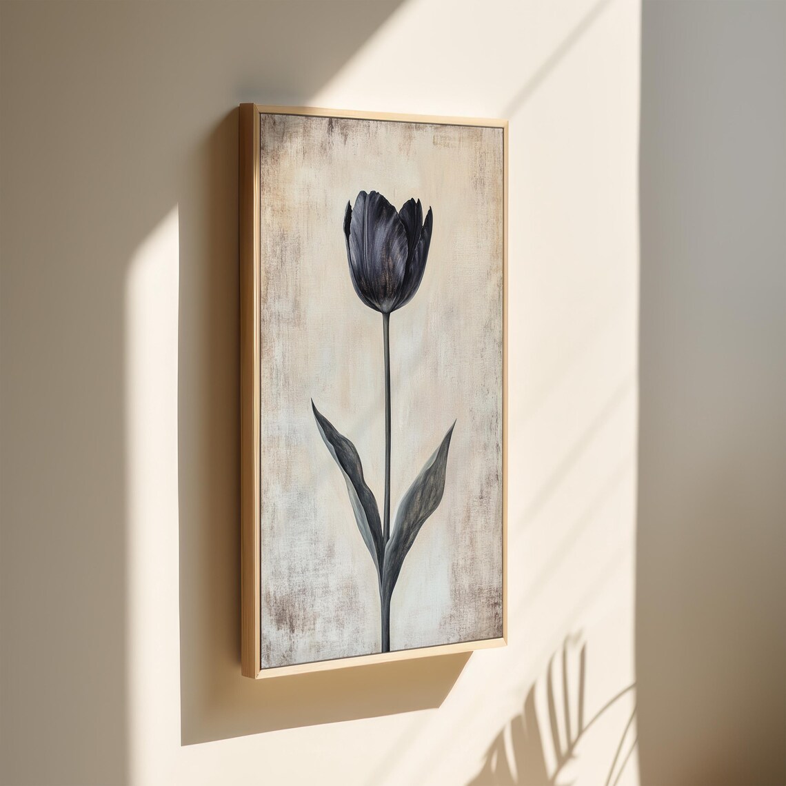 Black Tulip Botanical Print, Elegant Floral Decor - Image 4