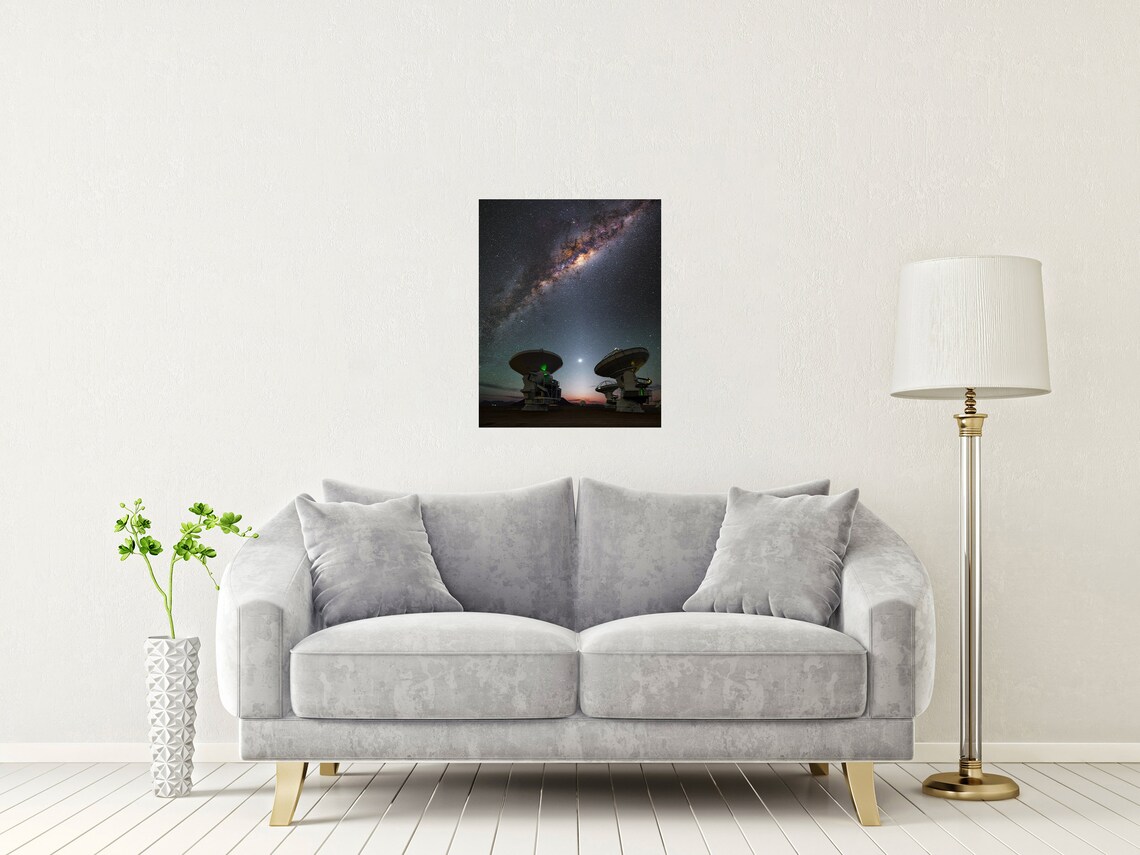 Milky Way Over an Observatory Travel Poster - Image 2