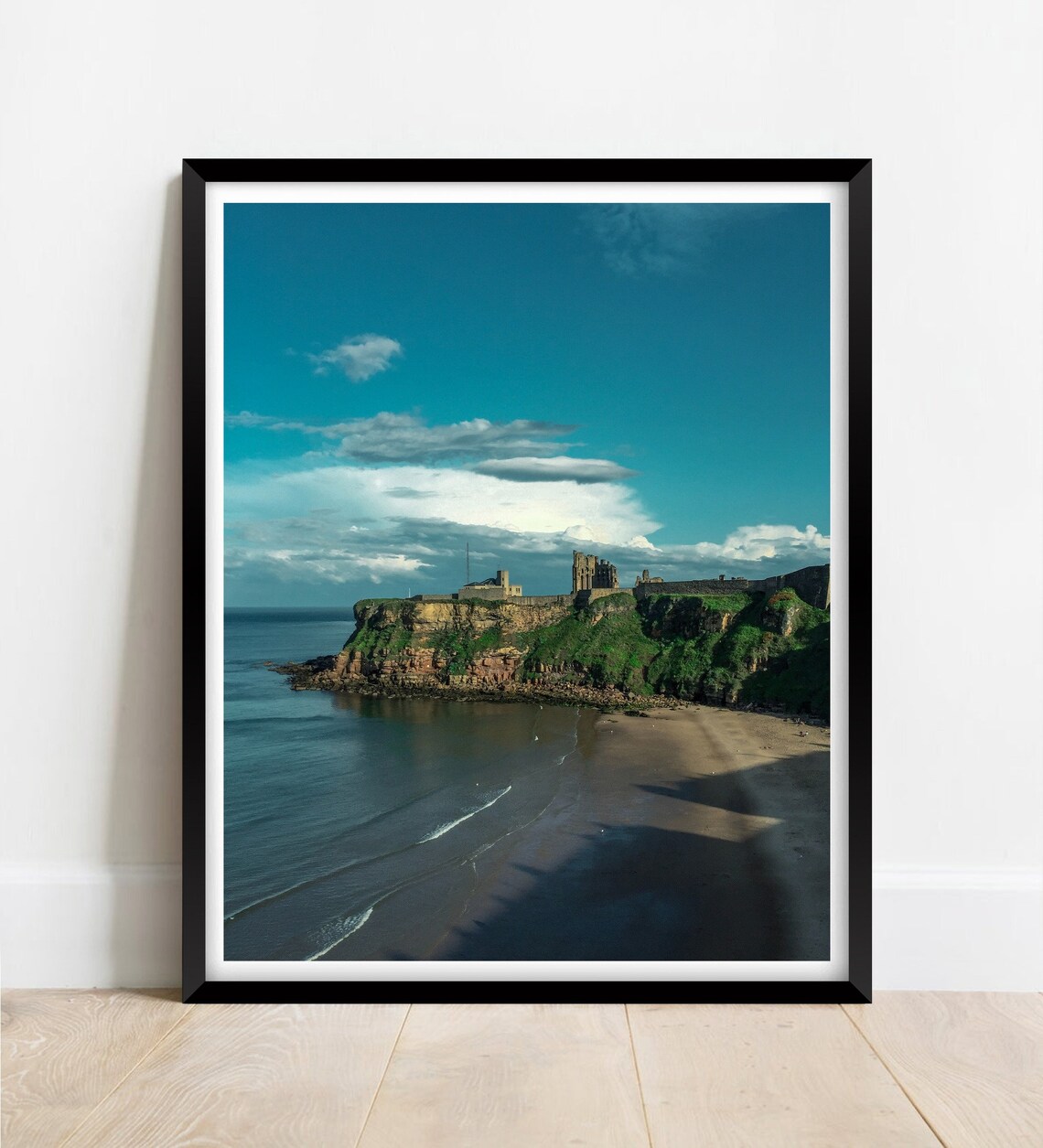 Tynemouth Priory and Castle Beach, Travel Poster