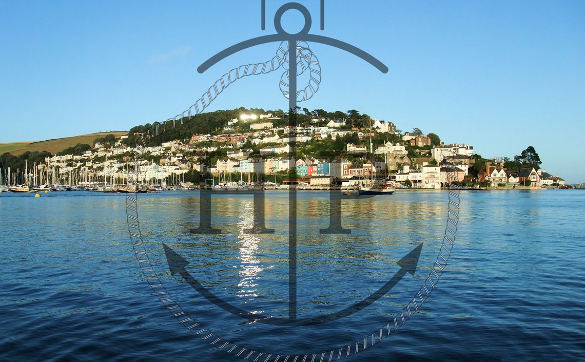 Dartmouth Harbour Devon Summer Waterfront Houses View Poster - Image 3