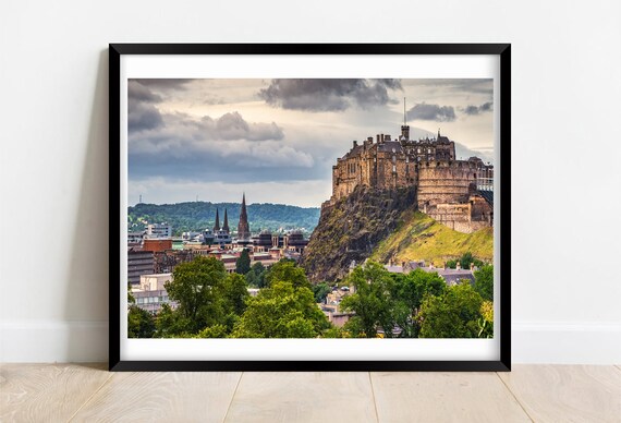 Edinburgh Castle Scotland Historic Hilltop Fortress Skyline Poster