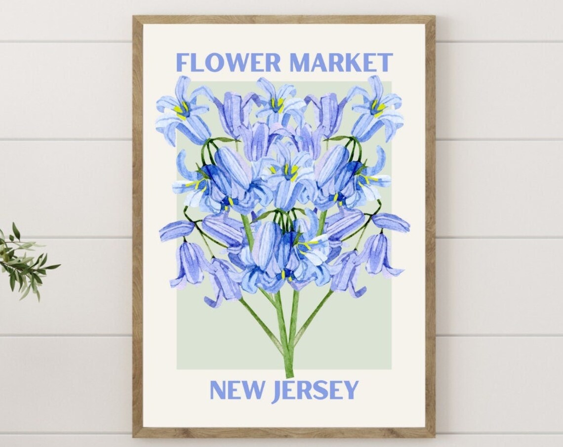 Flower Market New Jersey Violet Floral Print - Image 4