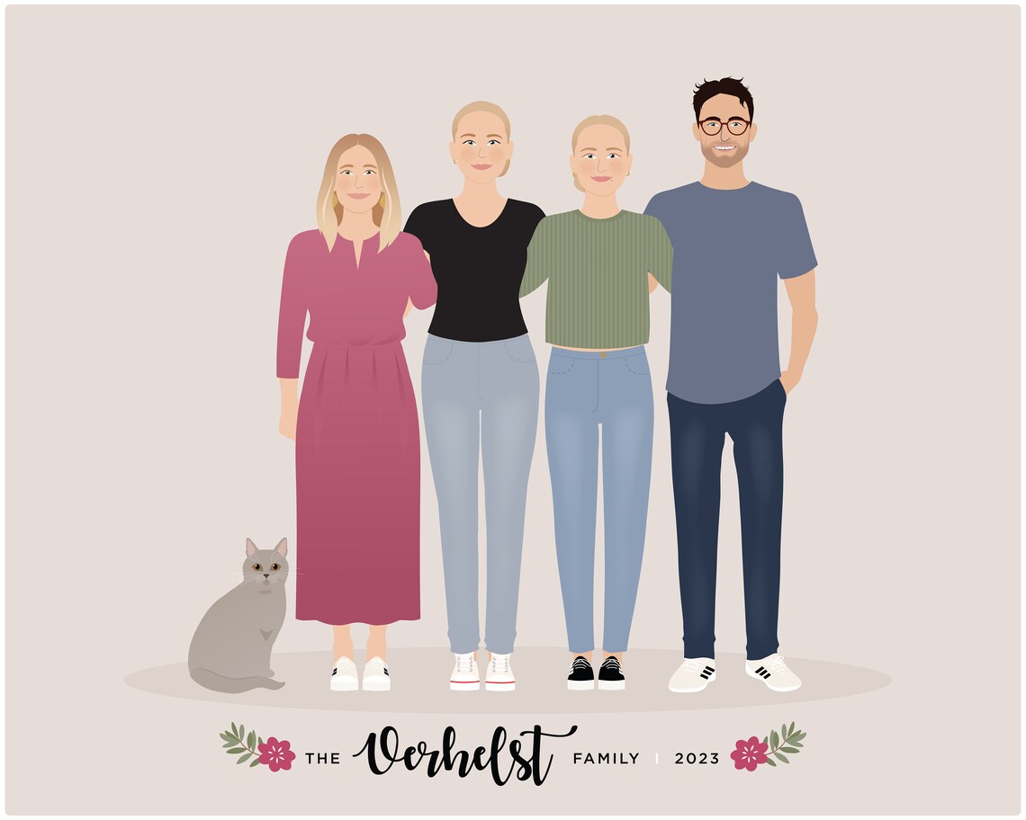 Custom Family Portrait, Additional Person - Image 5