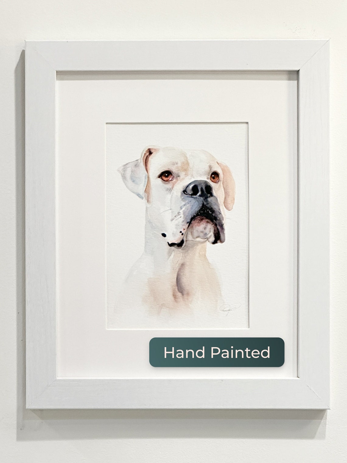 Hand Painted Pet Portrait From Photos Custom Watercolor Art Made To Order Dog Cat Painting Family Pet Illustration Combine Photos