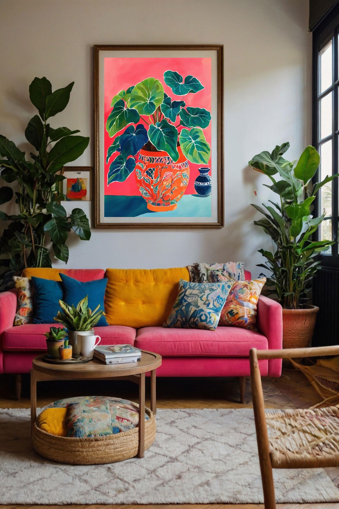 Bold Tropical Plant Illustration, Botanical Wall Art - Image 3