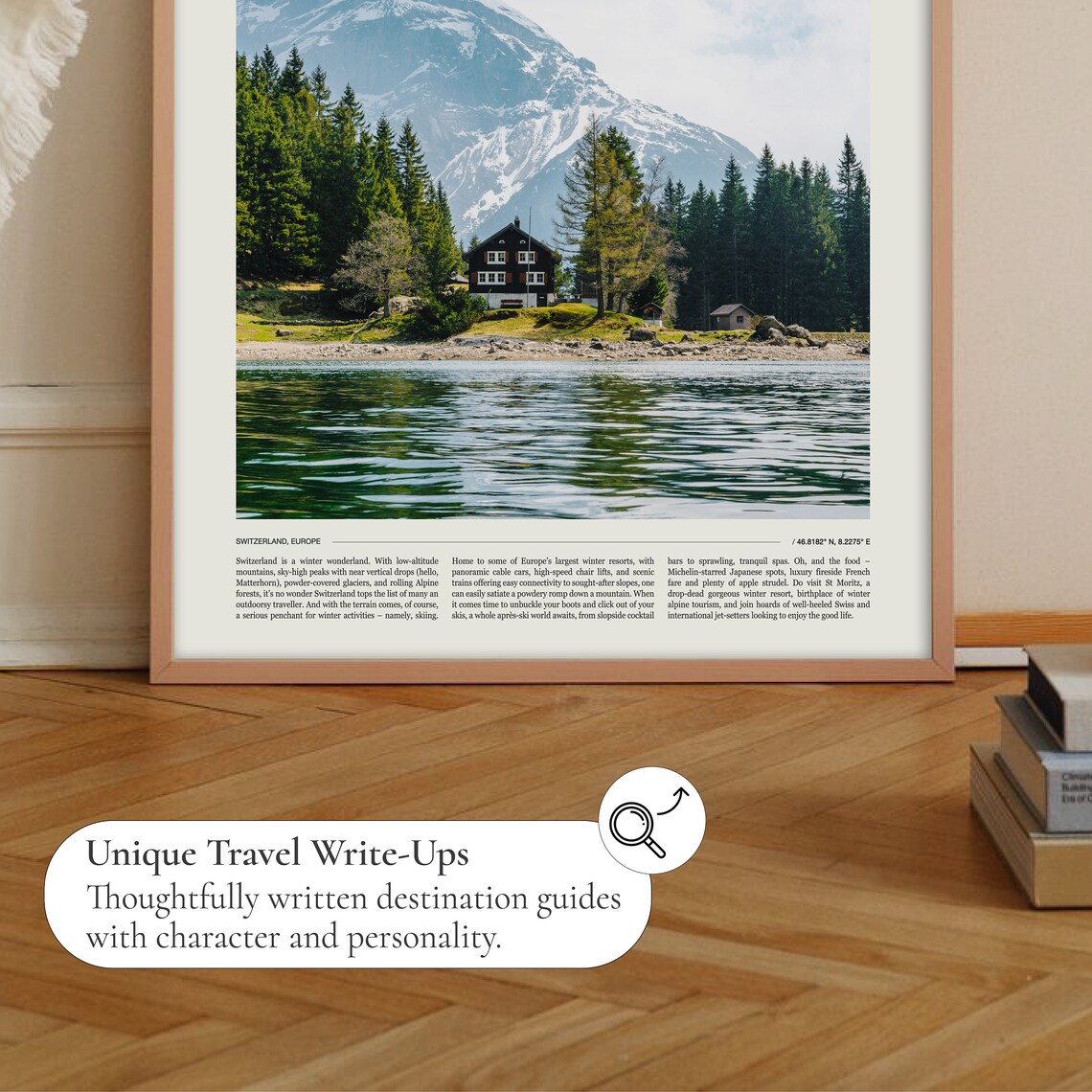 Switzerland Travel Poster, Swiss Travel Art Print - Image 2