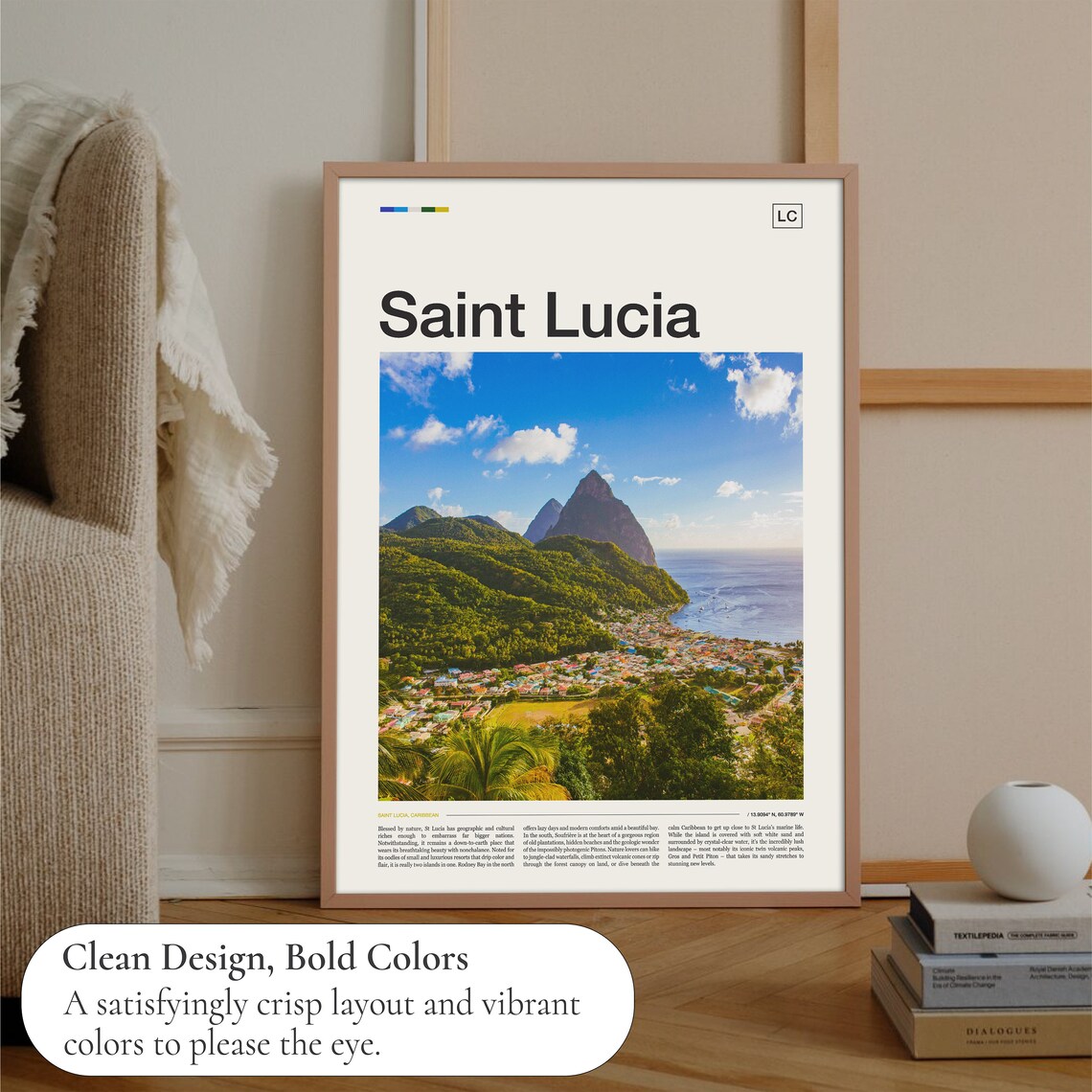 Saint Lucia Wall Art Print - Image 3
