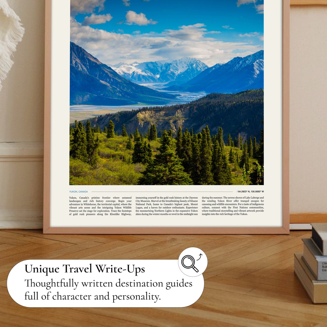 Yukon Mountain Panorama Glacier Peaks Canada Wilderness Photo Poster - Image 2