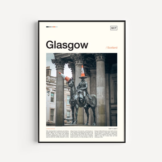 Glasgow Scotland Travel Poster