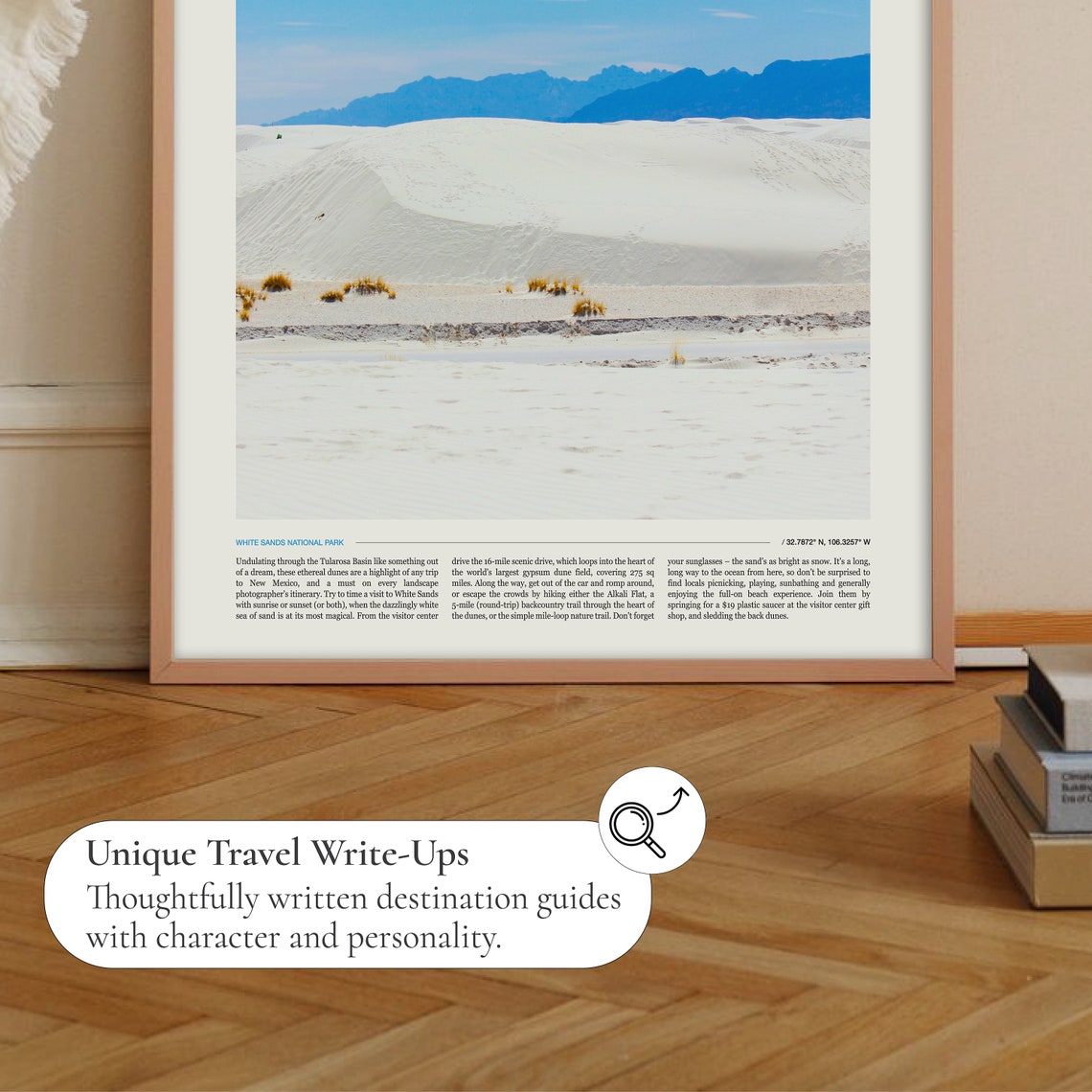 White Sands National Park Gypsum Dunes New Mexico Desert Photo Poster - Image 2