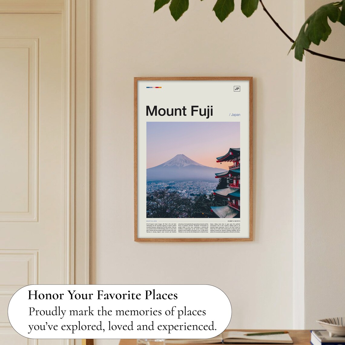 Mt Fuji Travel Poster, Asia Landscape Art Print - Image 5
