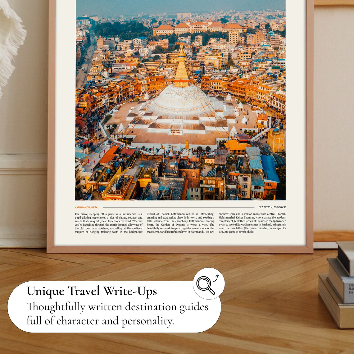 Kathmandu Travel Poster, Nepal Wall Art Print - Image 2