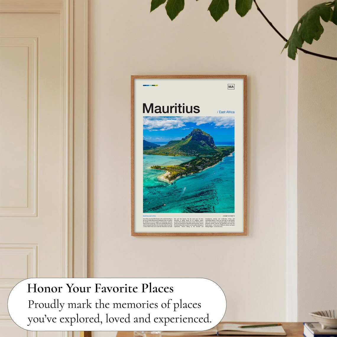 Mauritius Travel Africa Art Print - Image 5
