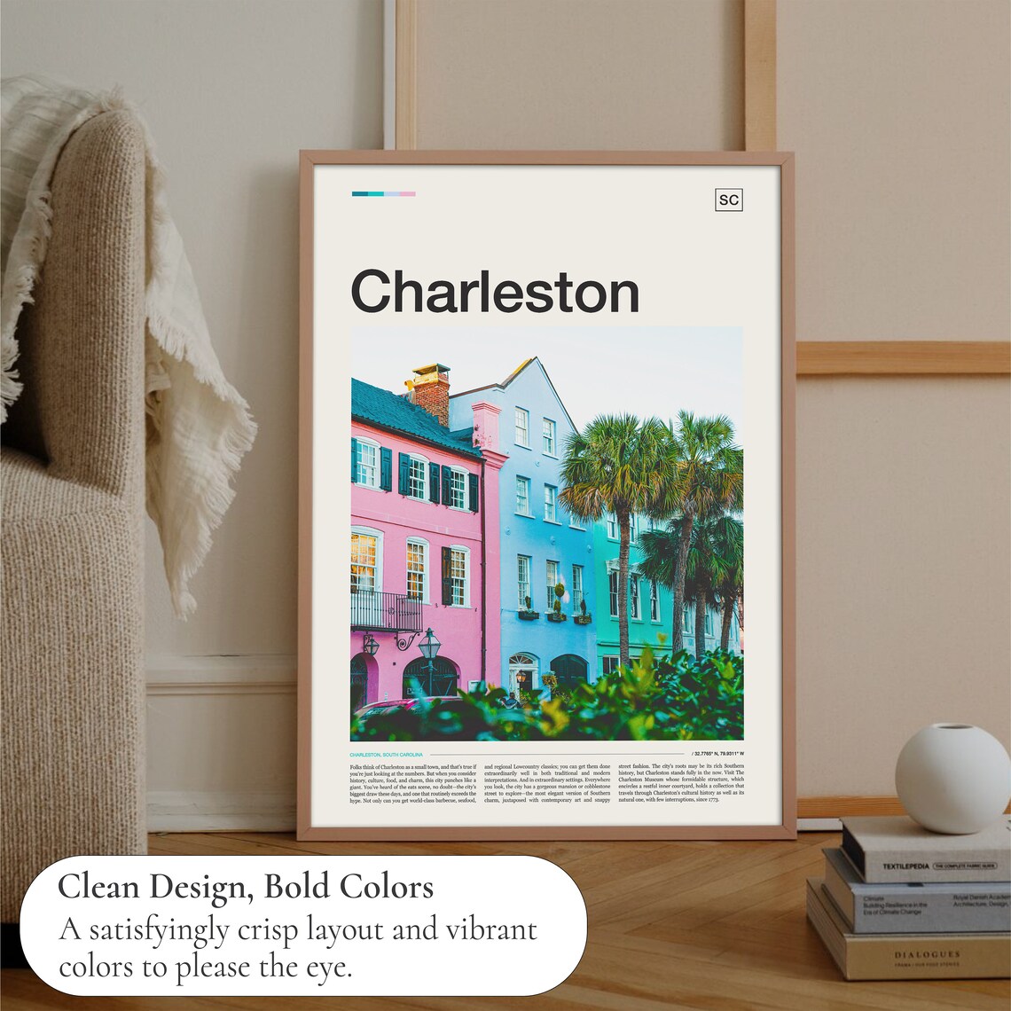 Charleston Travel Poster, South Carolina Wall Art - Image 3