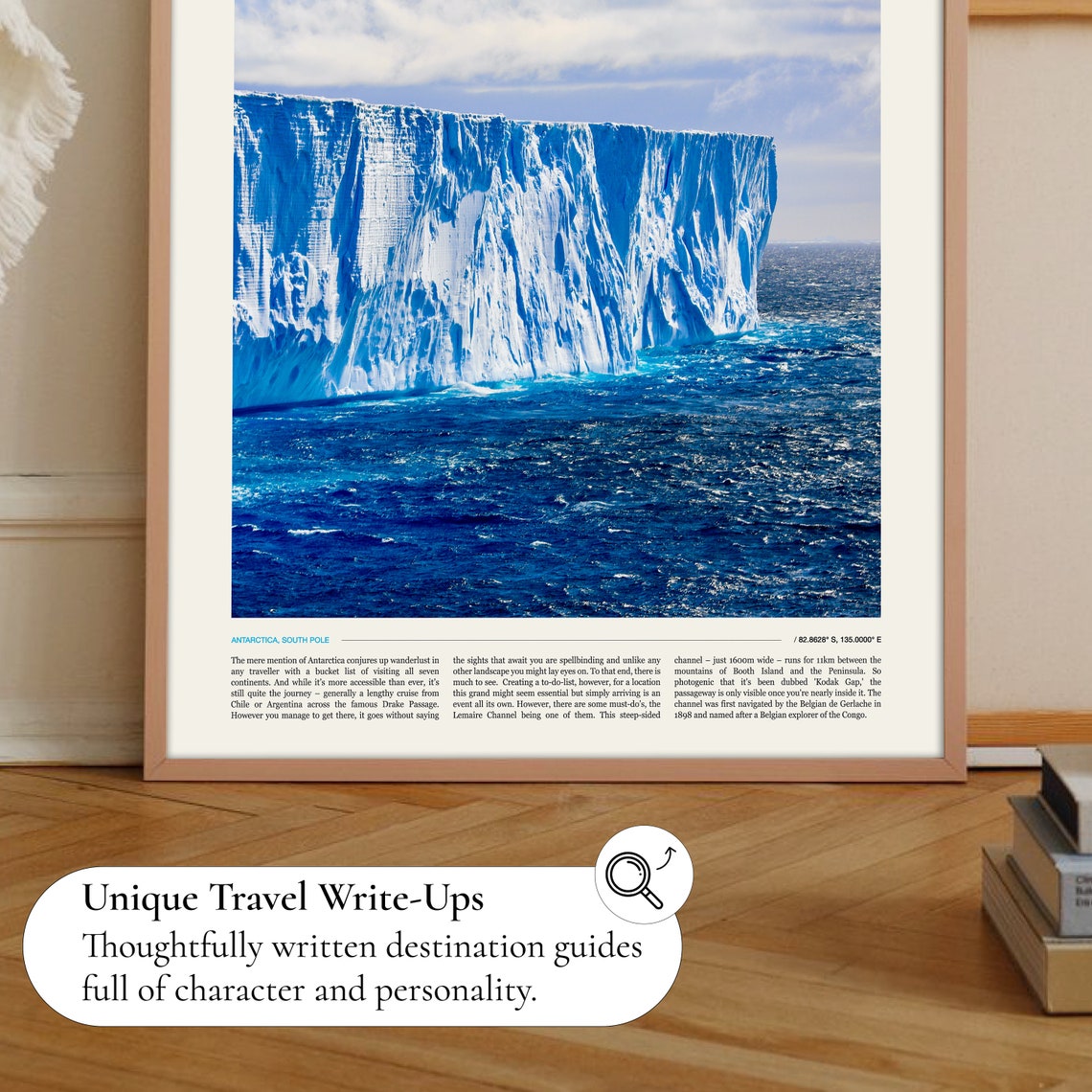 Antarctica Giant Iceberg Wall South Pole Polar Travel Poster - Image 2