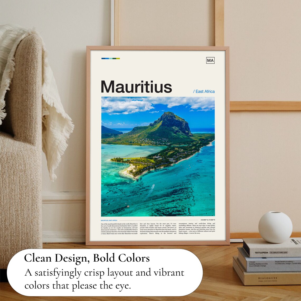 Mauritius Travel Africa Art Print - Image 3