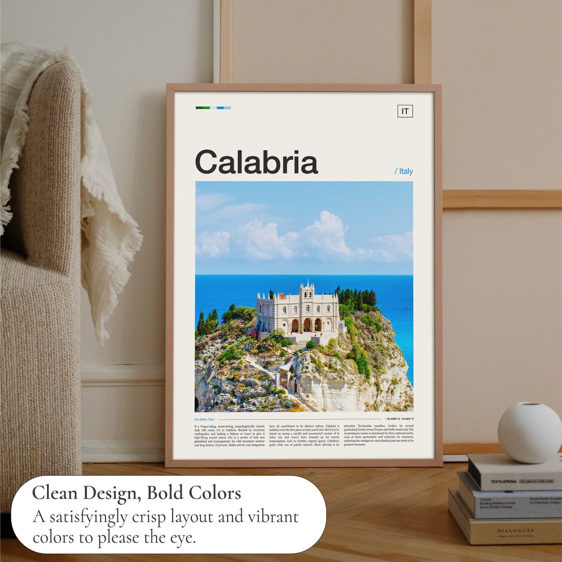 Calabria Print Calabria Poster Calabria Wall Art Calabria Art Print Italy Print Italy Poster Italy Wall Art Calabria Photo - Image 3