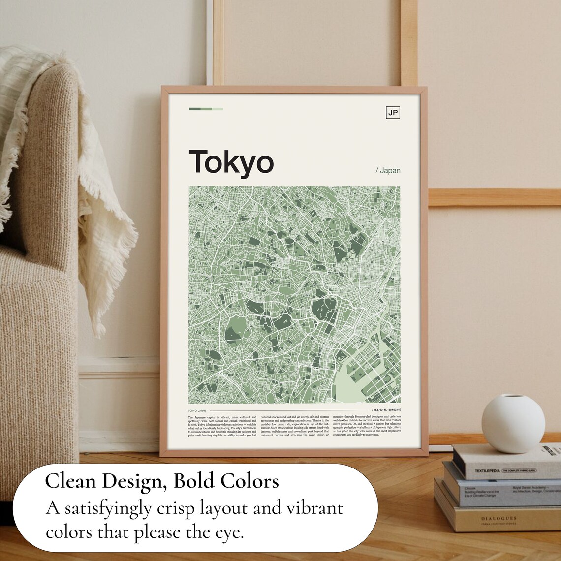 Tokyo Map Poster, Travel Poster Wall Art - Image 3