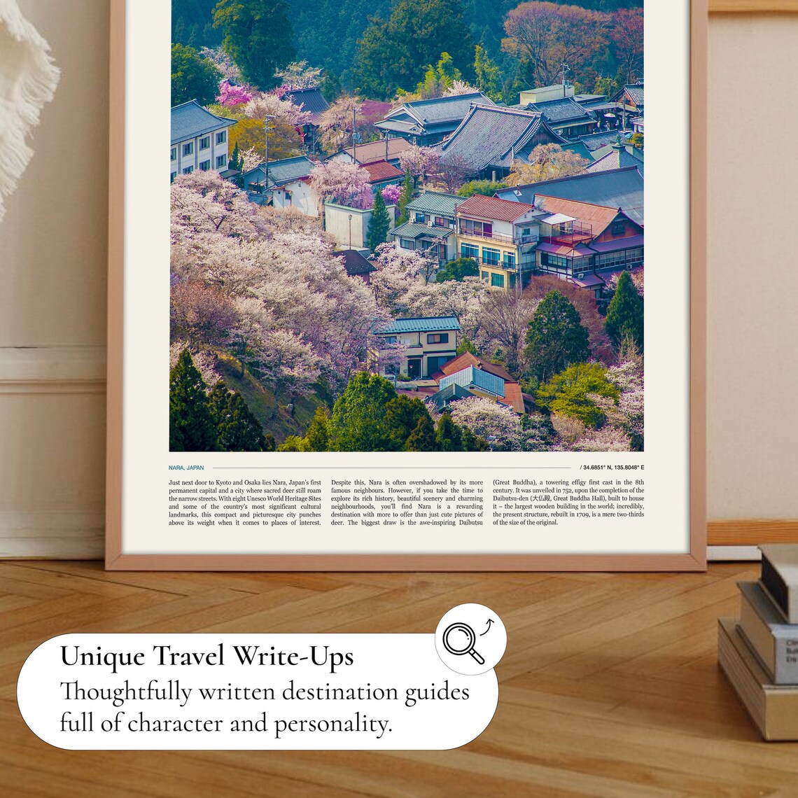 Nara Japan Travel Poster, Asia Wall Art Print - Image 2