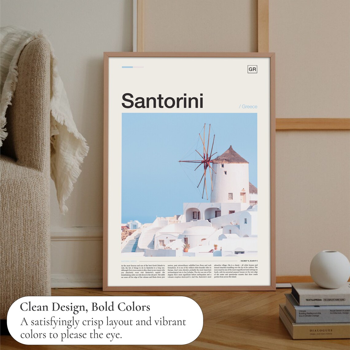 Santorini Travel Poster - Image 3