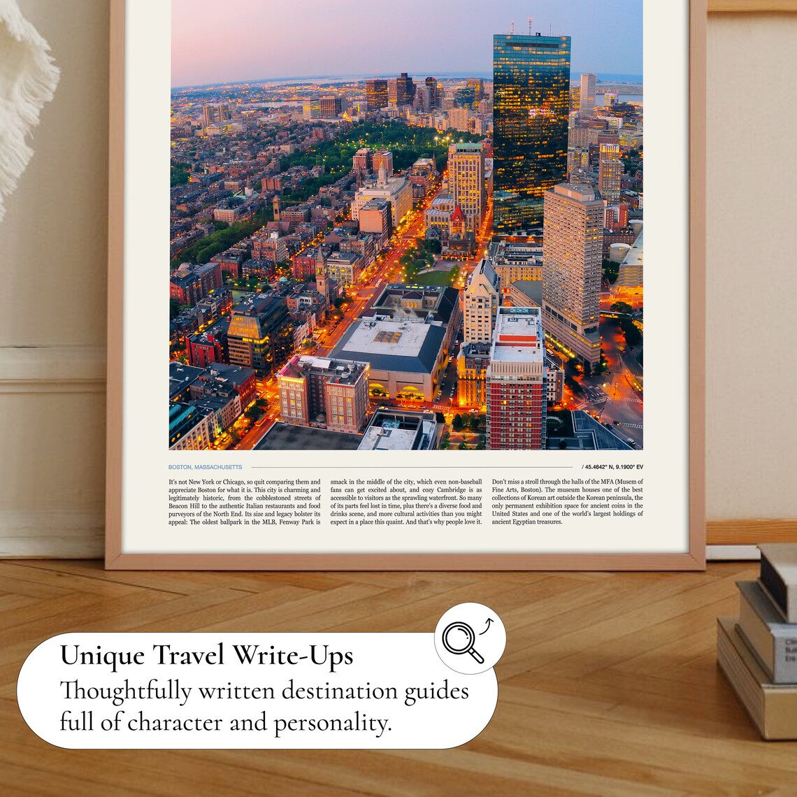 Boston Skyline Travel Poster, Boston City View - Image 2