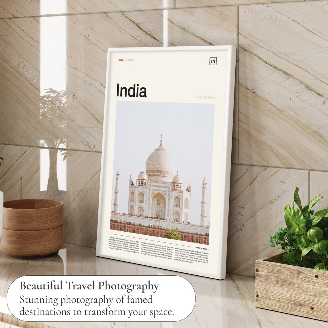 India Print India Poster India Wall Art India Art Print India Travel Poster India Photo India Artwork Taj Mahal Print Taj Mahal Art - Image 4
