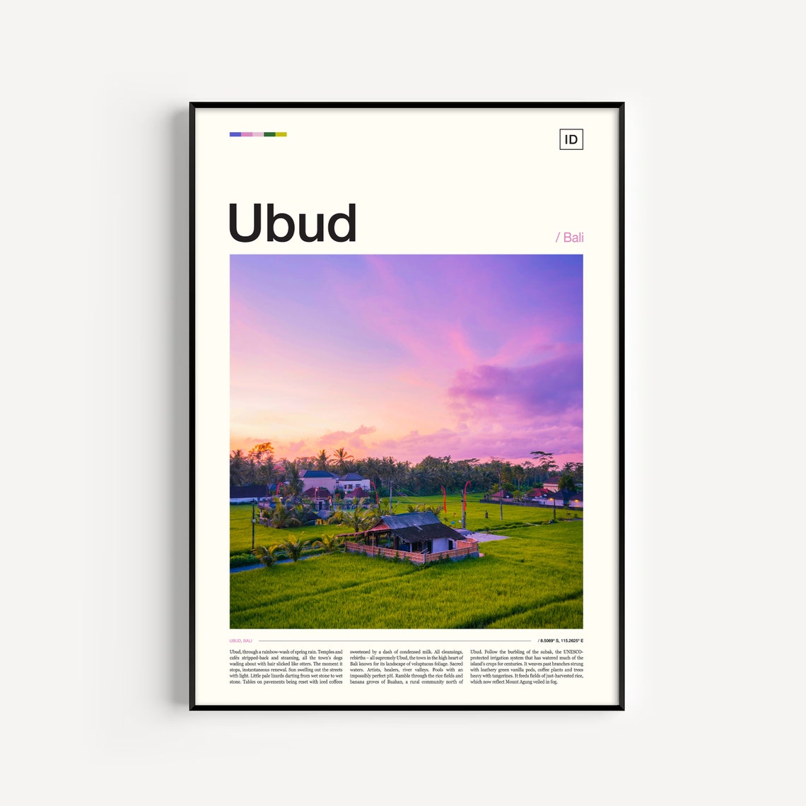 Ubud Print Ubud Poster Ubud Wall Art Ubud Art Print Bali Print Bali Poster Bali Wall Art Ubud Photo Ubud Travel Bali Photo Bali Art
