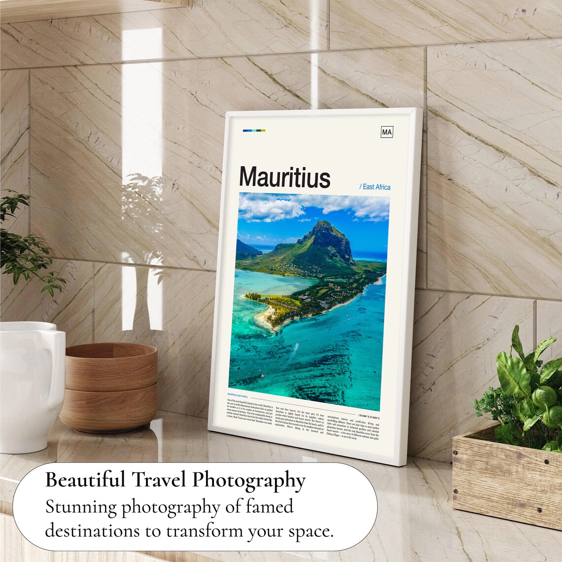 Mauritius Travel Africa Art Print - Image 4