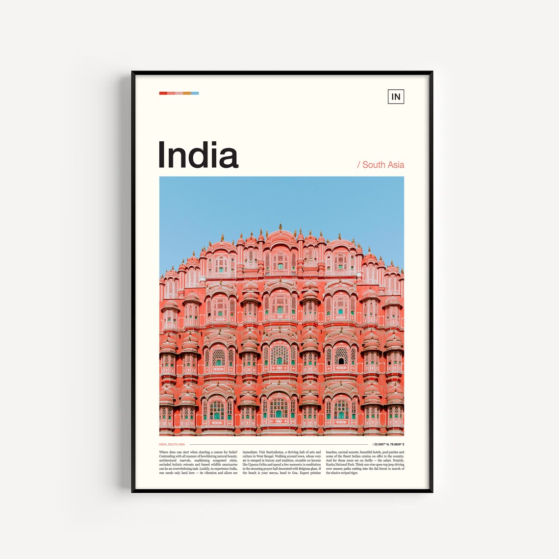 India Travel Poster, Travel & Places Wall Art