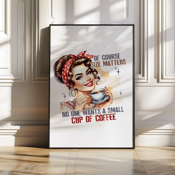 Retro Coffee Wall Art Print Vintage Style Kitchen Dcor Humorous Wall Dcor Fun Wall Art For Caf Perfect New Home Gift Gift For Friend