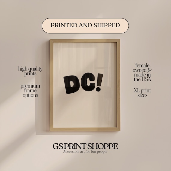 Washington Dc Beige Vertical Art Print