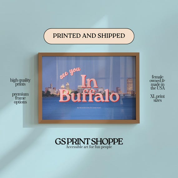 See You In Buffalo Horizontal Art Print
