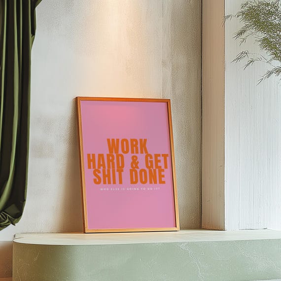 Manifest Art Print Manifesting Posters Inspirational Quote Print Retro Wall Decor Pink Aesthetic Encouragement Art
