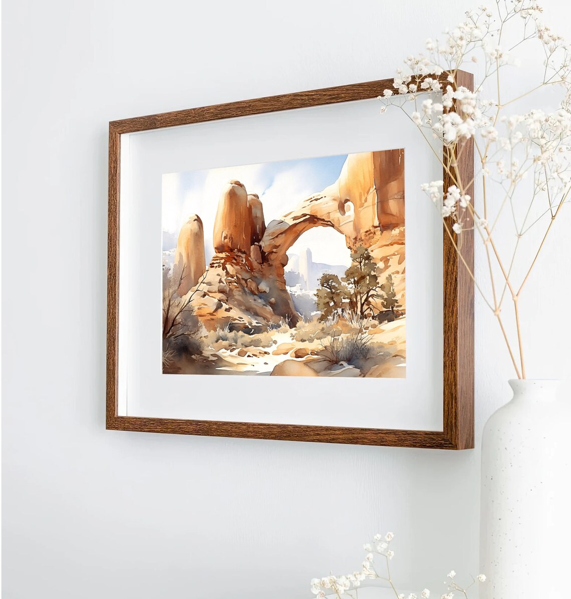 Arches National Park Watercolor Art Print, Travel Poster - Image 5