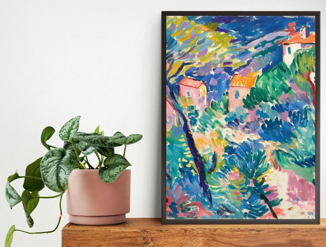 Henri Matisse Landscape At Collioure Fauvist Village Painting Poster - Image 7