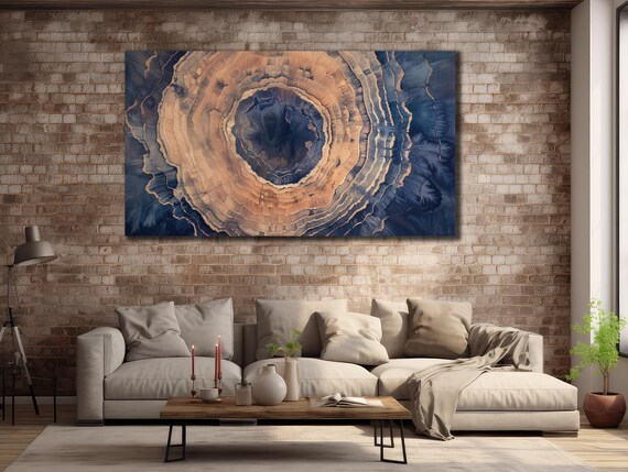 Wooden Texture Art Wood Crack Wall Decor Wood Crack Wall Art Abstract Tree Poster Modern Print On Home Wall Decoration