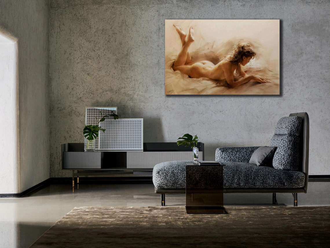 Modern Naked Prints Nude Painting Art Wall Hanging House Gift Ideas Erotic Bedroom Wall Decor Girl Wall Art Sexy Woman Poster - Image 3