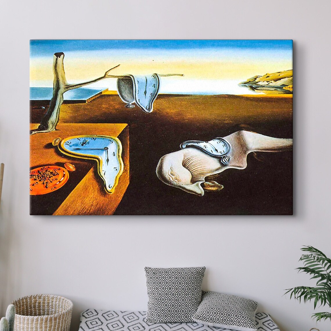 Salvador Dali The Persistence of Memory Melting Clocks Art Poster