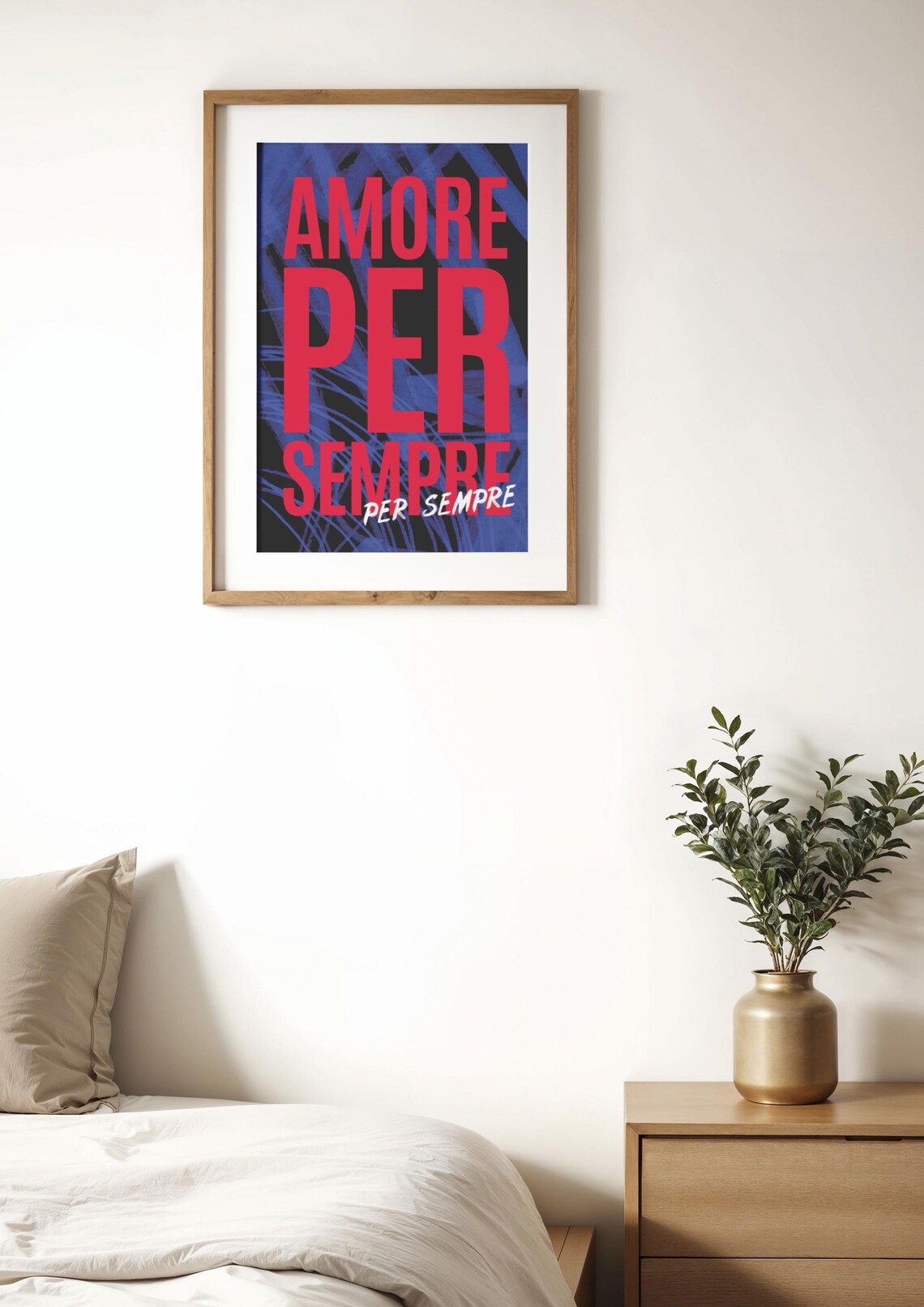 Amore Per Sempre Typographic Poster, Inspiring Text - Image 2