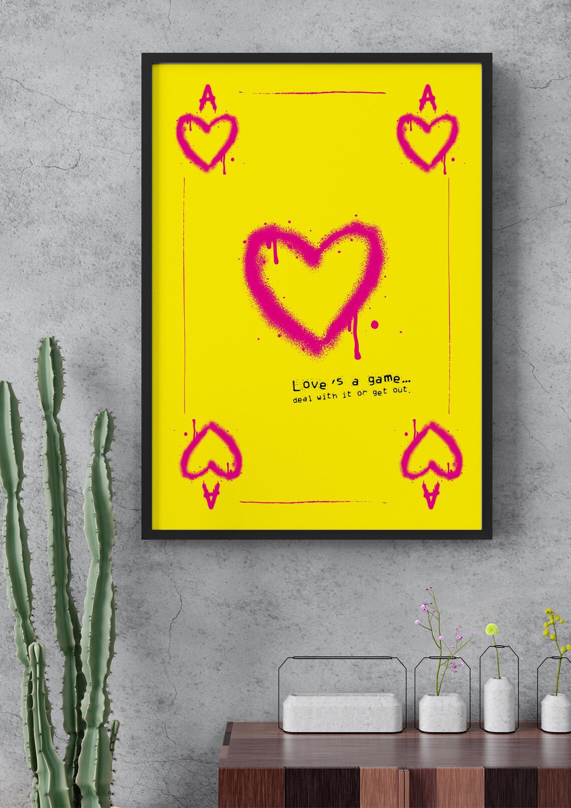 Loves A Game Trash - Playing Card Spray Tag Style - Image 3