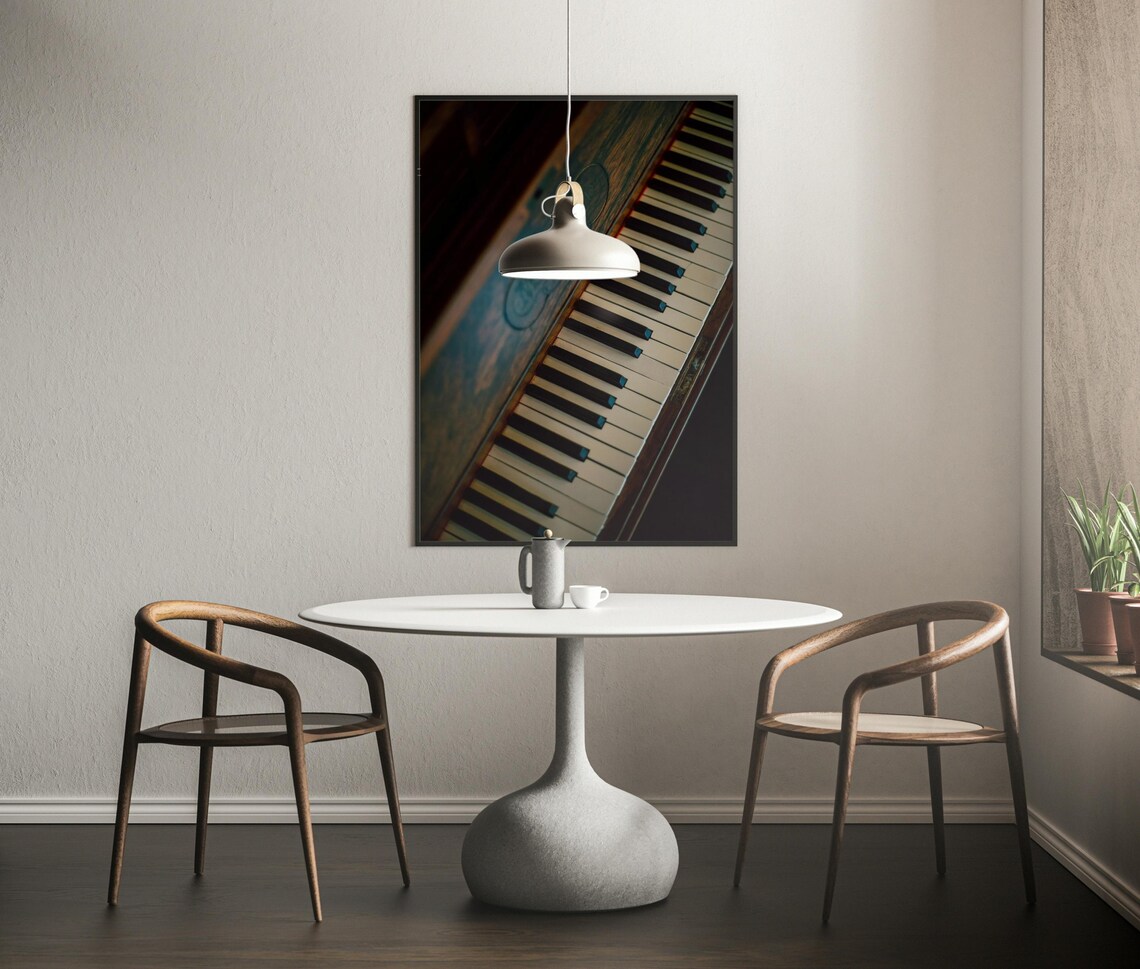 Vintage Piano Keys Art Print, Antique Music Decor - Image 4