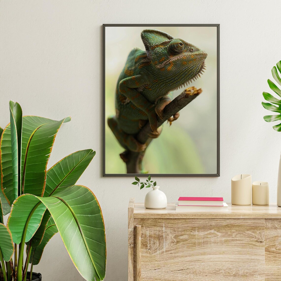 Realistic Chameleon - Contemporary Travel Poster - Image 6