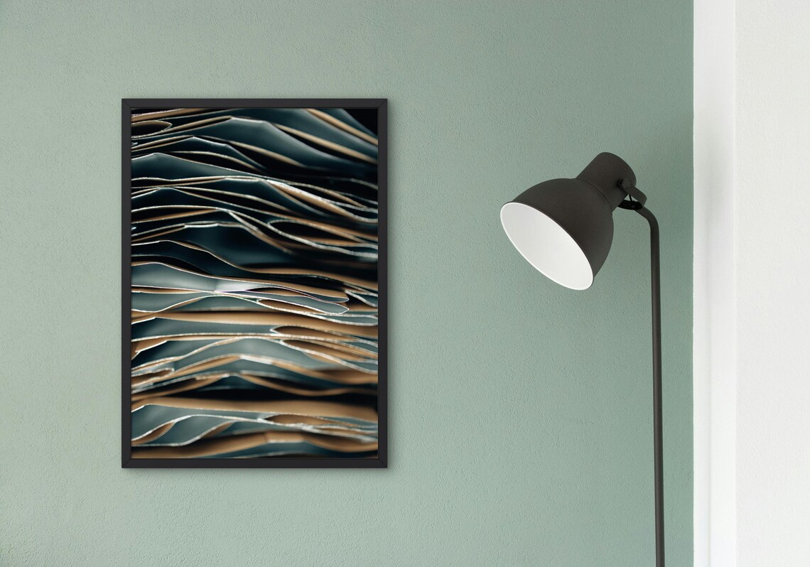 Abstract Layered Papers, Minimalist Decor - Image 2