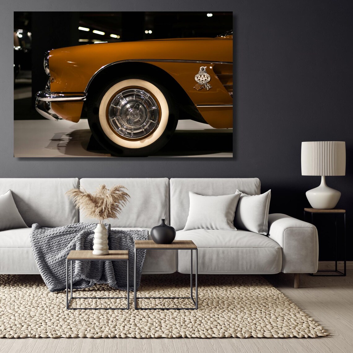 Vintage Car Wheel, Retro Automotive Wall Decor - Image 5
