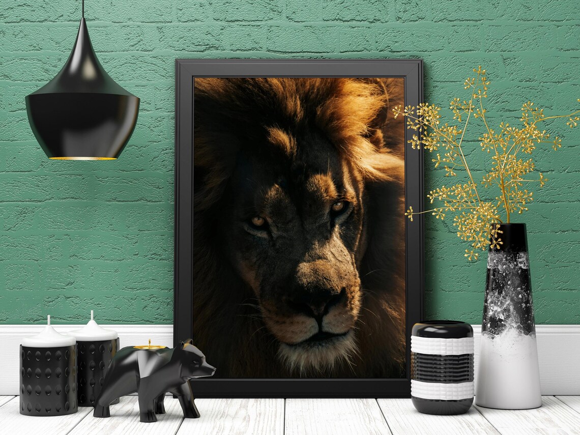 Majestic Lion Portrait, Wildlife Photography - Image 4