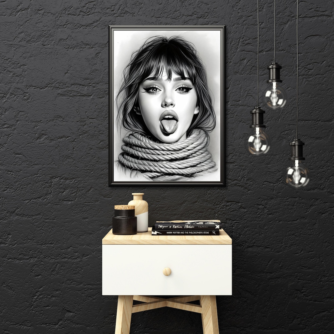 Rebel Spirit, Surreal Female Portrait Art Print - Image 5