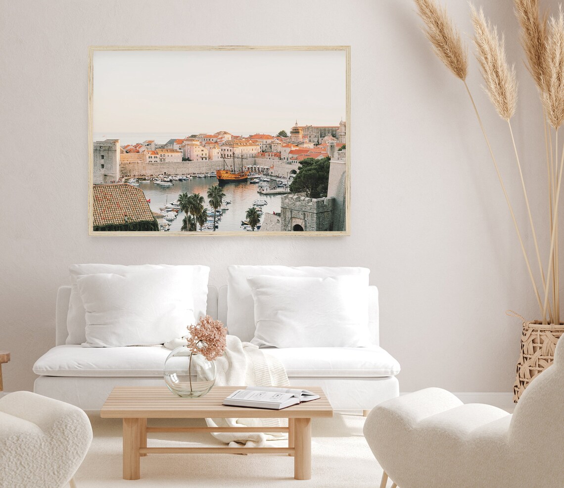 Dubrovnik Coastal Travel Poster, European Photo Print - Image 3